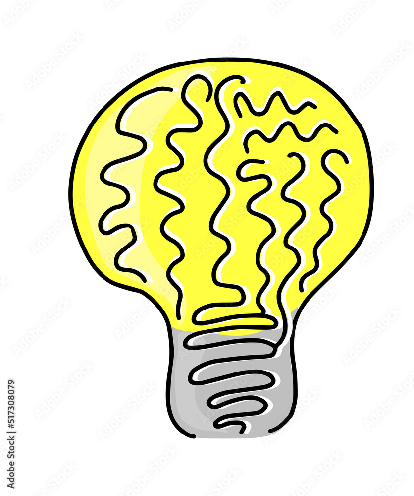 Human brain and light bulb, creativity concept. Symbol of idea, creativity and mind. Human brain and light bulb, creativity concept. Symbol of idea, creativity and mind.