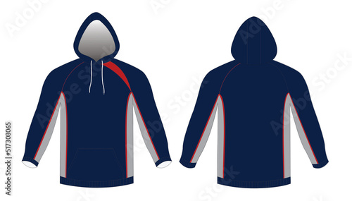 Hoodie mockup template editable illustration file