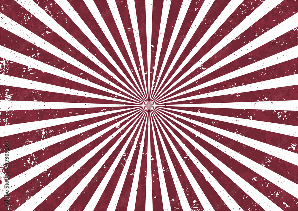 Fototapeta premium Sunburst with grunge texture background