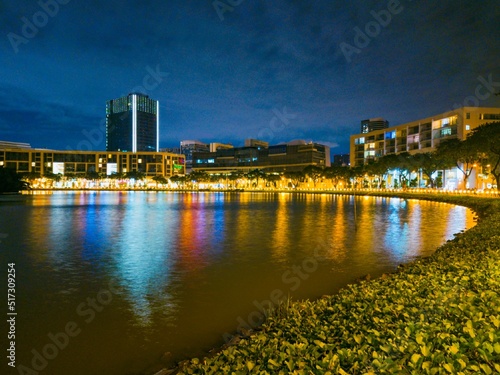 Ban Nguyet Lake Night City	
 photo