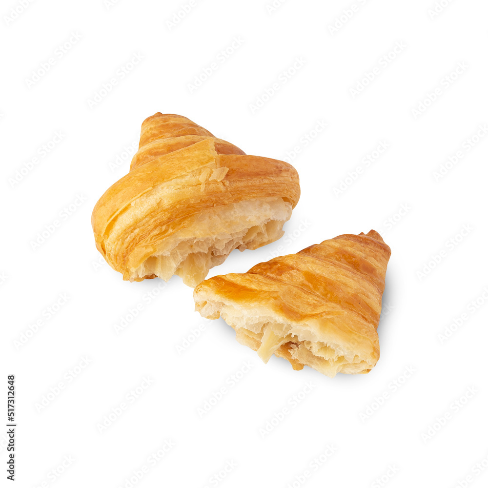 Croissant isolated on white background with clipping path. Croissant isolated on white background with clipping path.