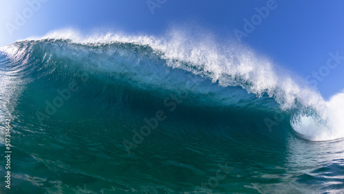 Ocean Wave Swimming Encounter Close Up Front Encounter . © ChrisVanLennepPhoto