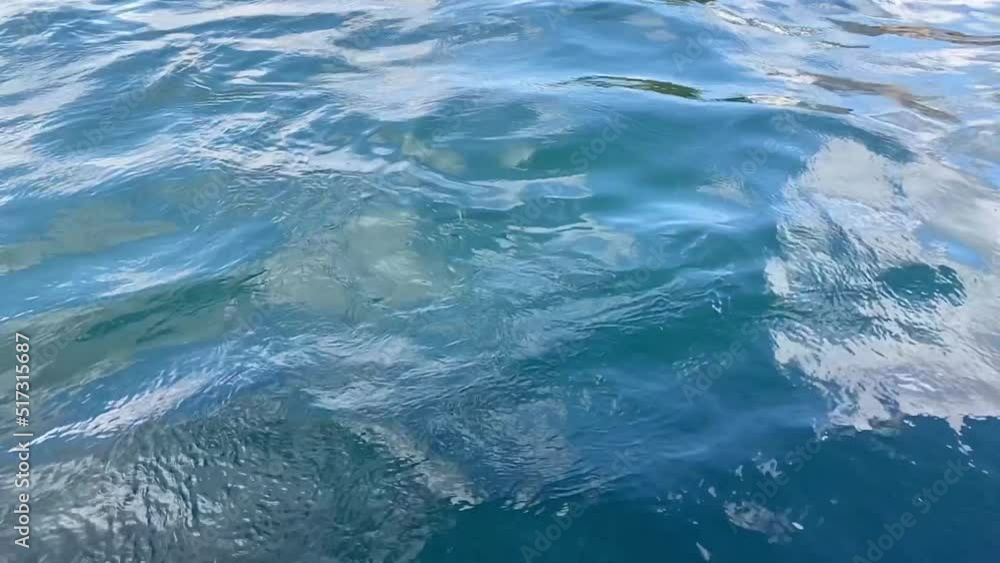 Slow motion of beautiful blue sea close up. Beauty of nature concept Slow motion of beautiful blue sea close up. Beauty of nature concept