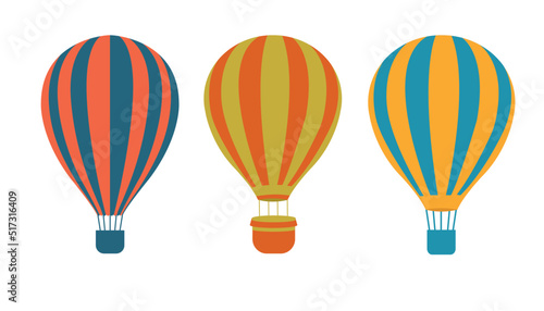 Multicolored balloons. Bright color illustration on a white background. Vector