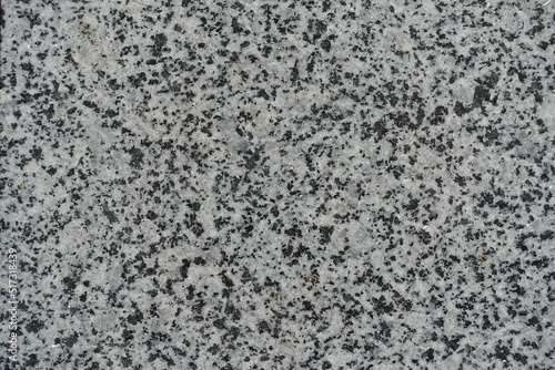 Close view of black and white polished granite stone