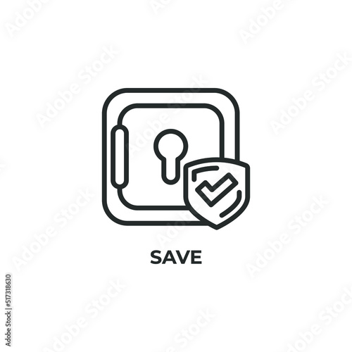 save line icon. linear style sign for mobile concept and web design. Outline vector icon. Symbol, logo illustration. Vector graphics