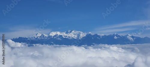 snow covered mountains