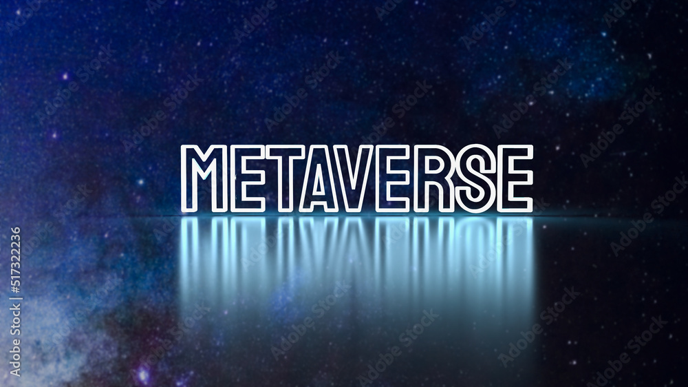 The metaverse grow in space for business or technology concept 3d rendering The metaverse grow in space for business or technology concept 3d rendering