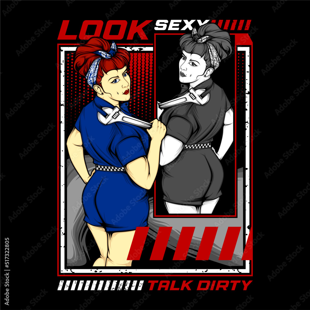 Obraz premium very awesome illustration for t shirt