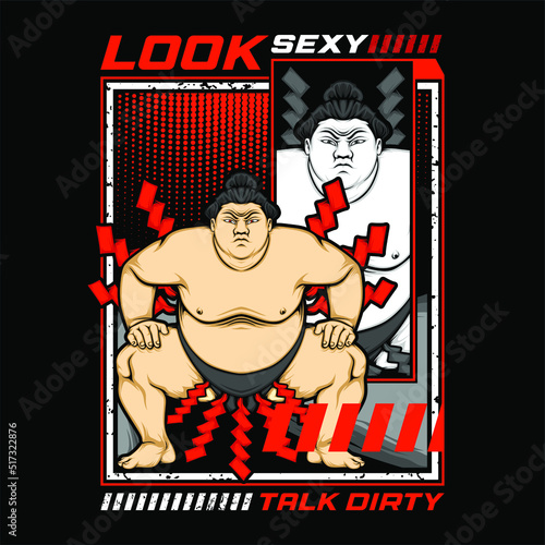 very awesome illustration for t shirt