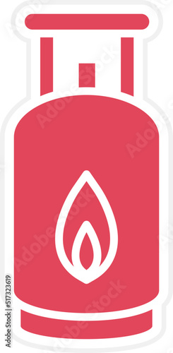 Gas Cylinders Icon Style