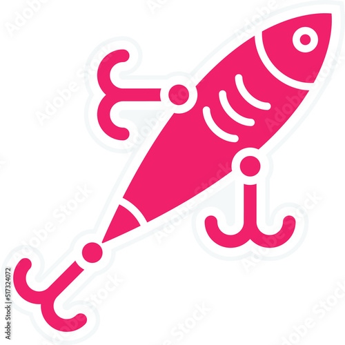 Fishing Lure Icon Style