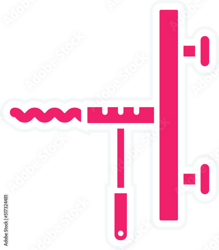Sink Auger Icon Style