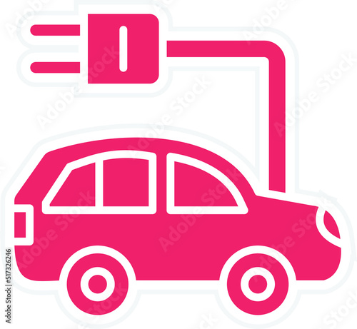 Electronic Car Icon Style