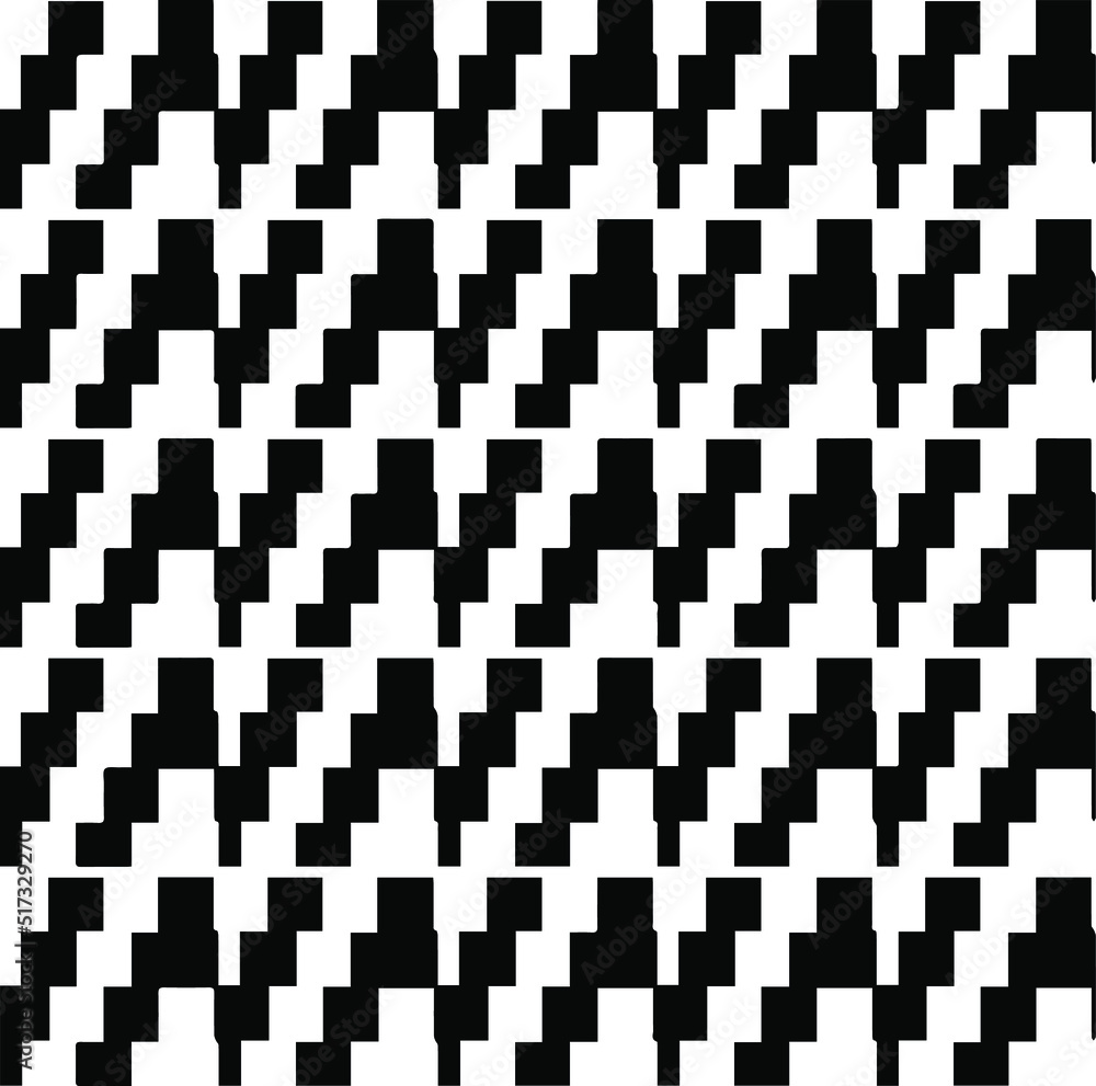 Fototapeta premium Abstract background with black and white pattern. Unique geometric vector swatch. Perfect for site backdrop, wrapping paper, wallpaper, textile and surface design. 