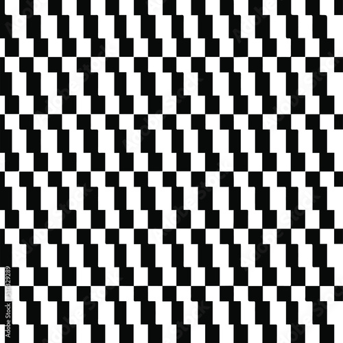  Abstract background with black and white pattern. Unique geometric vector swatch. Perfect for site backdrop, wrapping paper, wallpaper, textile and surface design. 