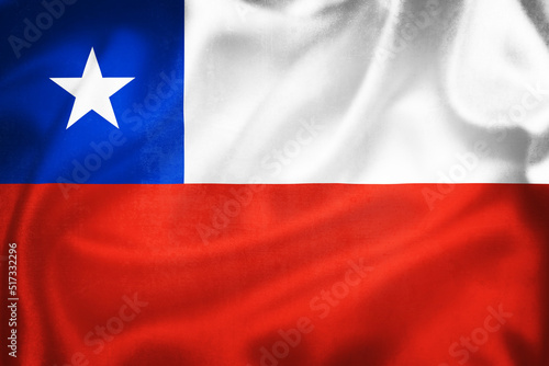 Obraz na płótnie Grunge 3D illustration of Chile flag w salonie