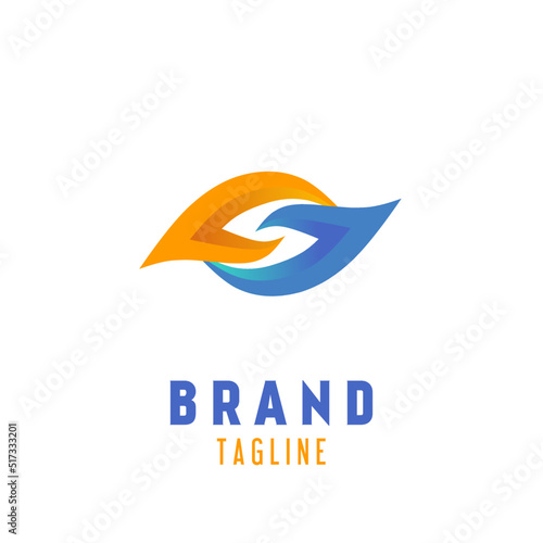 S letter logo with luxurious design