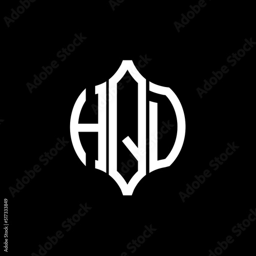 HQD letter logo. HQD best black background vector image. HQD Monogram logo design for entrepreneur and business.
 photo