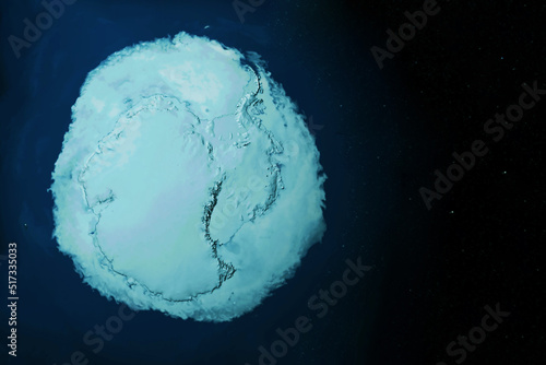 Mainland Antarctica, from space. Elements of this image furnished by NASA