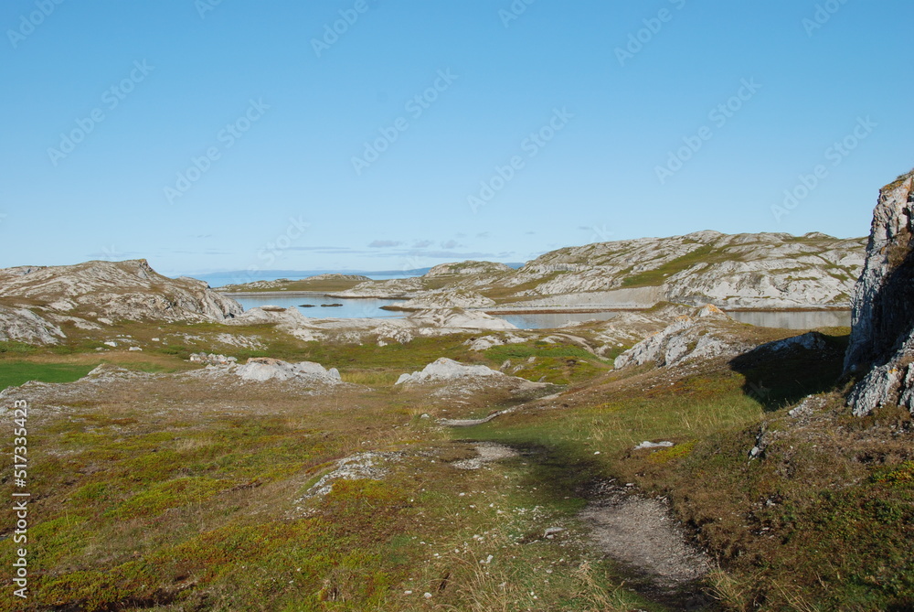 The beautiful and wild nature around Indre Billefjord, Finnmark, Norway 