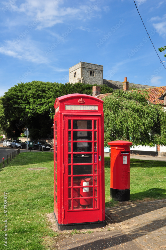 Thornham Village Centre, Norfolk, England Thornham Village Centre, Norfolk, England