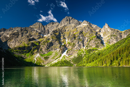 Eaye of The Sea Lake in Polish Tatras Mountains photo