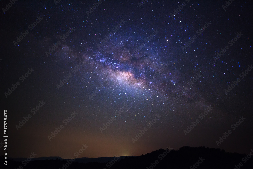 Milky way galaxy with stars and space dust in the universe Milky way galaxy with stars and space dust in the universe