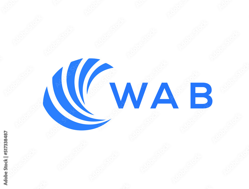 WAB Flat accounting logo design on white background. WAB creative initials Growth graph letter logo concept. WAB business finance logo design.
WAB Flat accounting logo design on white background. WAB creative initials Growth graph letter logo concept. WAB business finance logo design.