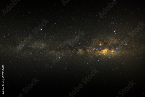 Fotobehang Clearly milky way galaxy with stars and space dust in the universe