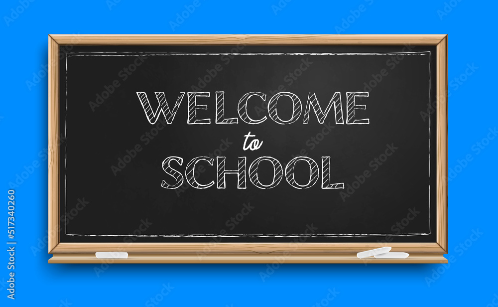 School Chalkboard Realistic Background