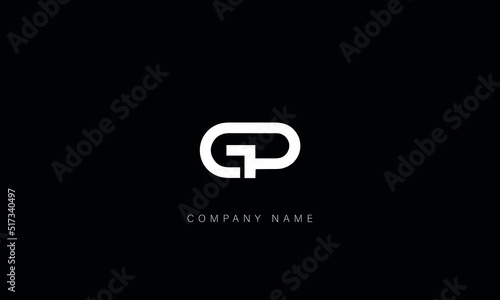GP, PG Abstract Letters Logo Monogram