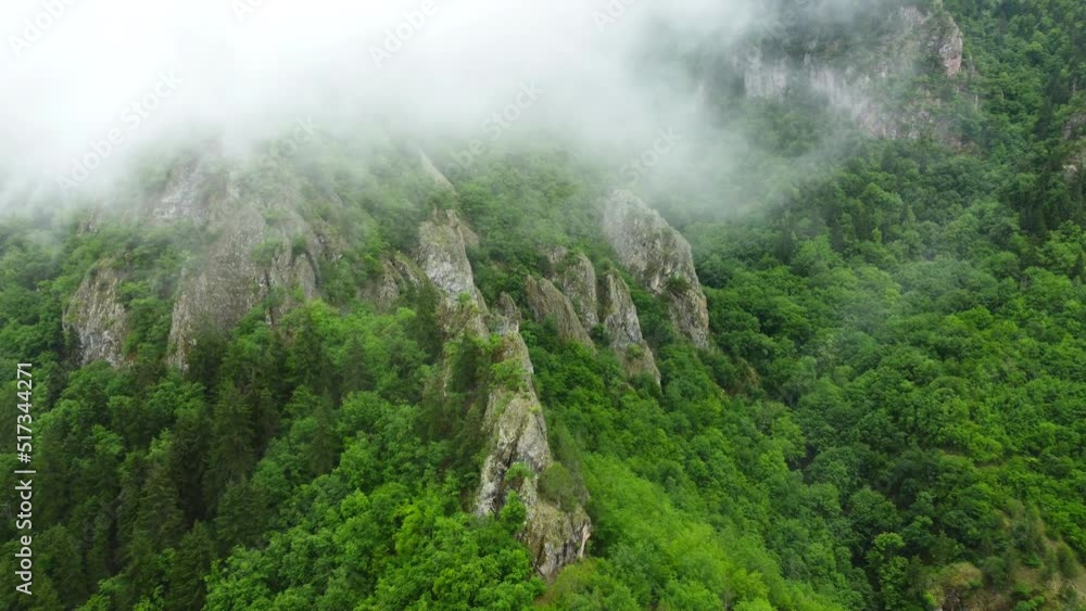 Clouds over beautiful summer mountains green forest, magical natural morning fog nature landscape 4k Clouds over beautiful summer mountains green forest, magical natural morning fog nature landscape 4k