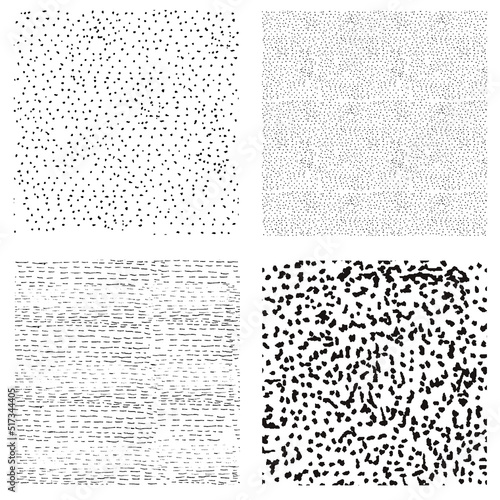 Collection of vector grunge textures for design