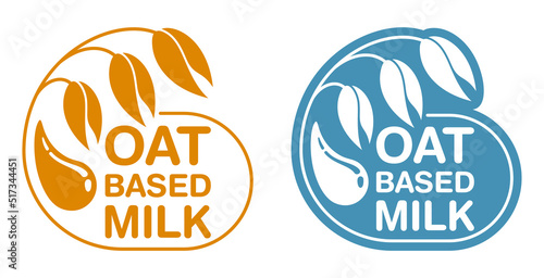 Oat-based non-lactose milk badge