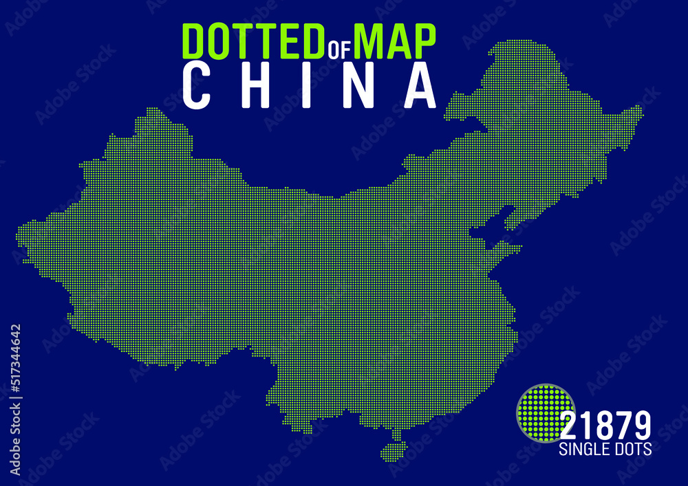 dotted map of china