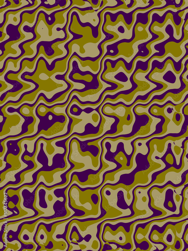 Abstract and contemporary camouflaged pattern Abstract and contemporary camouflaged pattern