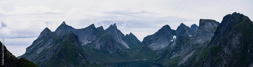Panorama fjell Lofoten