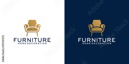 decoration furniture logo design template