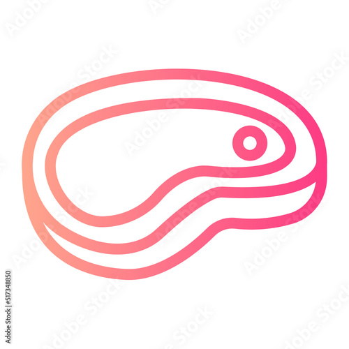 meat gradient icon