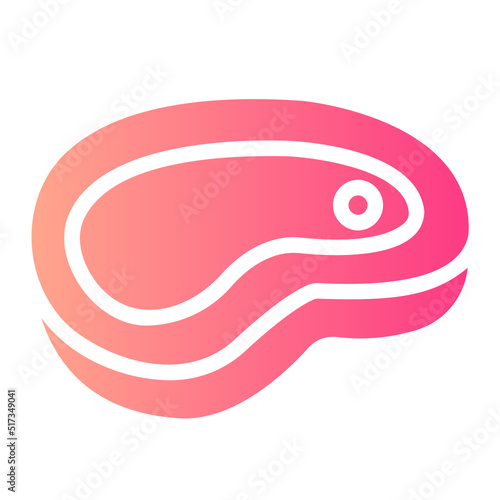 meat gradient icon