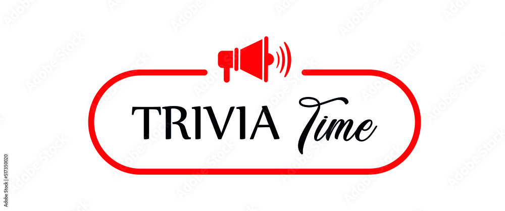 trivia time with font design. trivia time with font design.