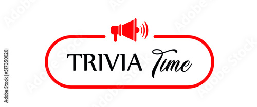 trivia time with font design.	