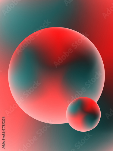 abstract background with gradient bubbles