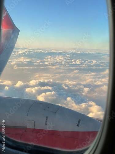 view from airplane window