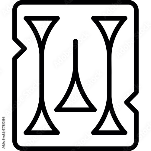 Obraz na płótnie Cuneiform Icon w salonie