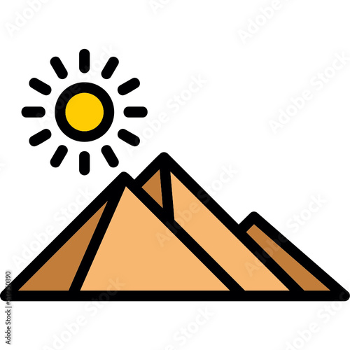 Egypt Pyramid Icon