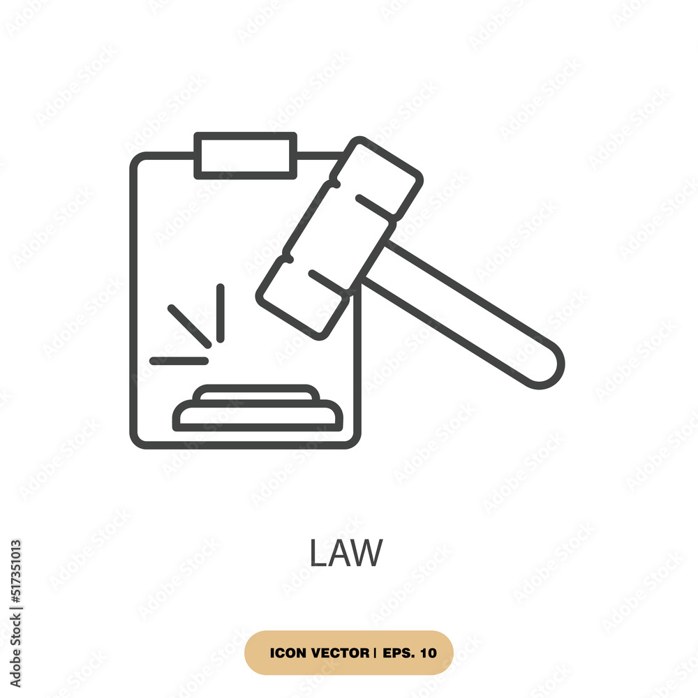 law icons symbol vector elements for infographic web law icons symbol vector elements for infographic web