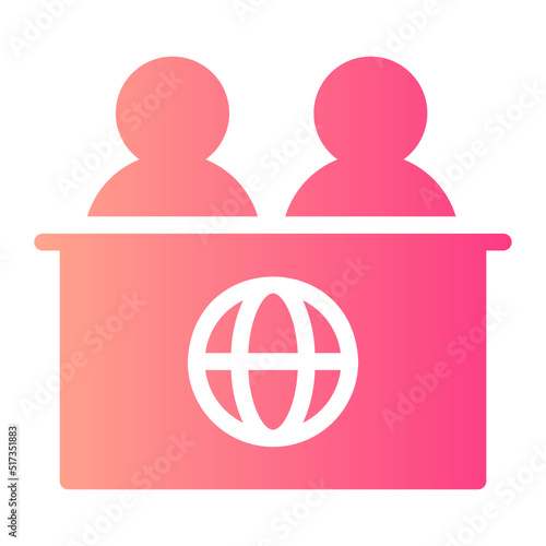 news report gradient icon