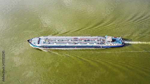 aerial view transport ship © kadarj1980
